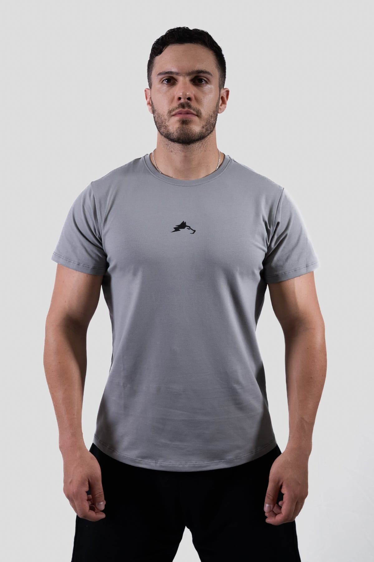 Camiseta slim tee essential - gris