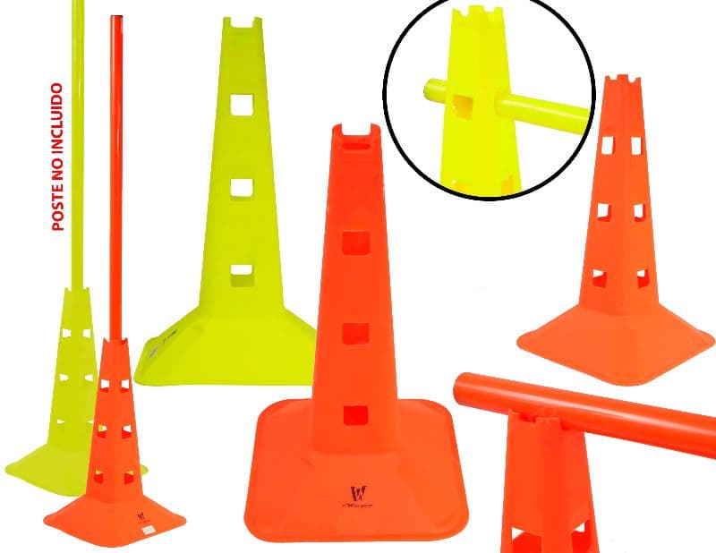 Cono Señalización Con Huecos 40 cm Entrenamiento Deportivo