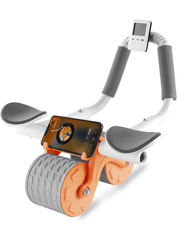 Rueda Abdominal Rodillo con Rebote Automático y Soporte para Codos