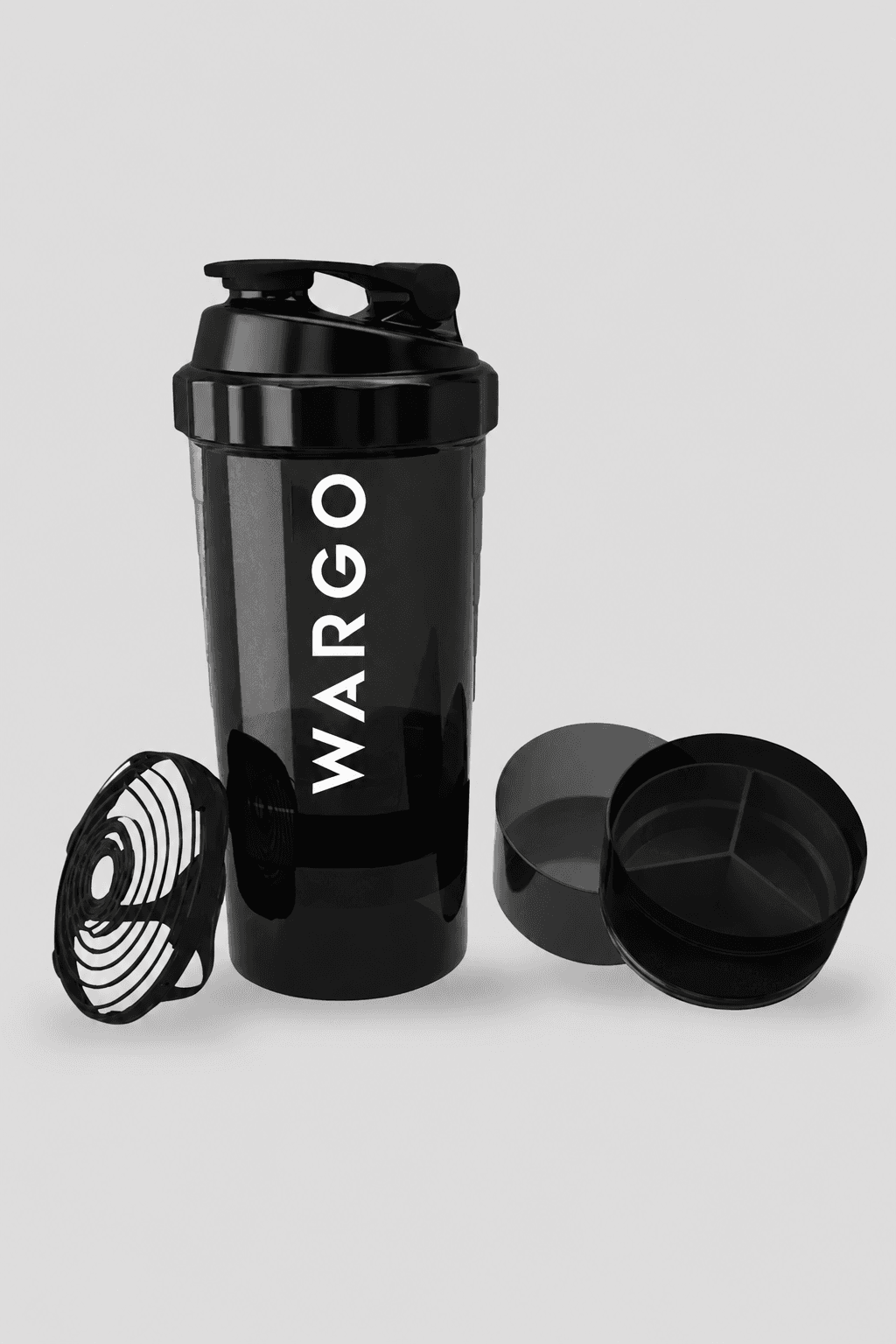 Shaker con compartimientos - negro