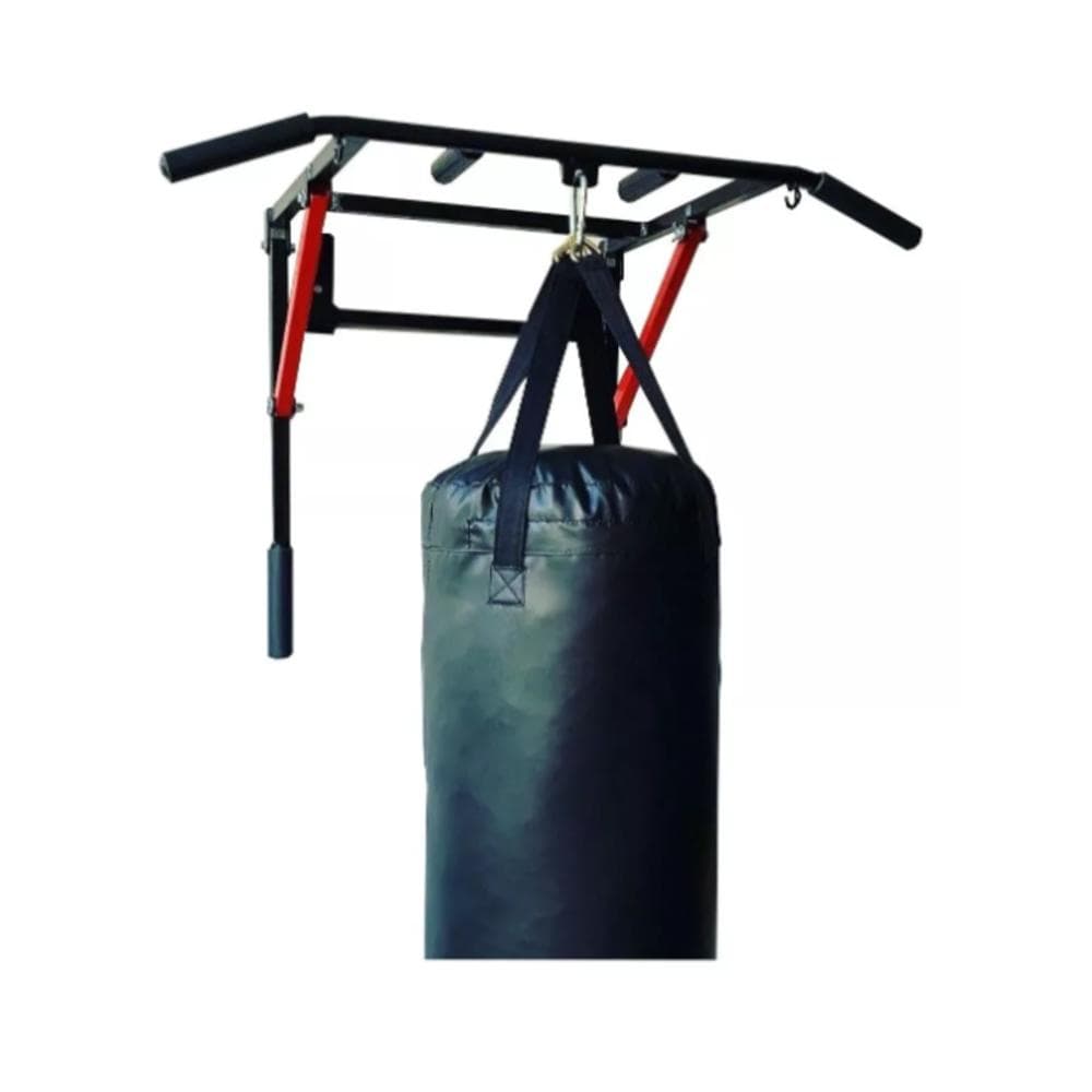 Barra Multifuncional Croosfit + Saco De Boxeo De 1 Mts