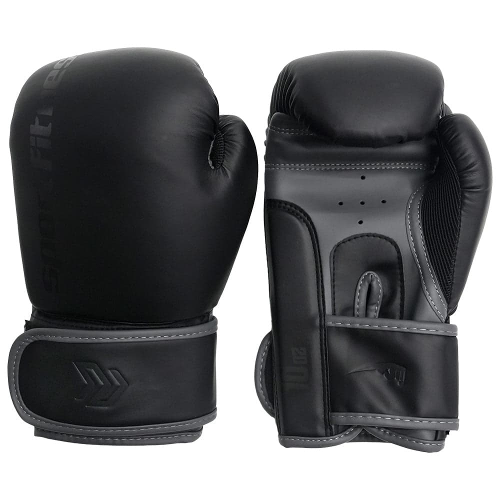 Guante Boxeo 10 OZ Negro Gris