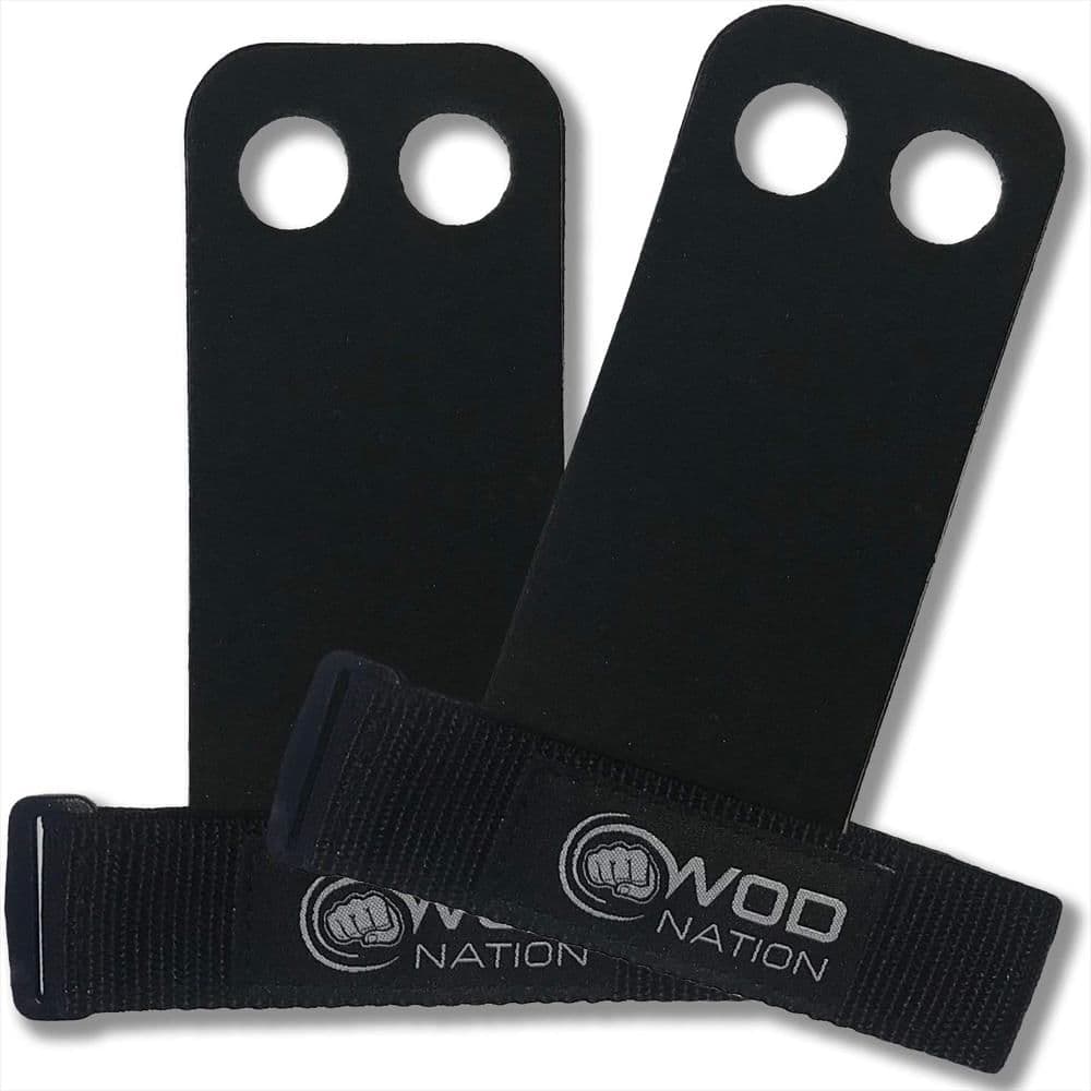 Mancuernas Wod Nation Protección De Manos Cuero De Primera Calidad Para Dominadas Y Levantamiento De Pesas