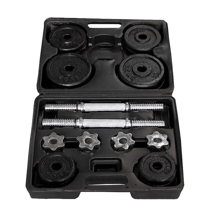 Kit de mancuernas 23kg black plate