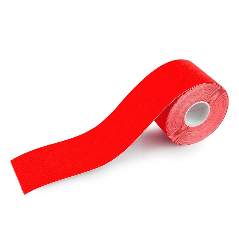 Cinta Kinesiológica 5M, Tape Deportivo Para Alivio Muscular Roja