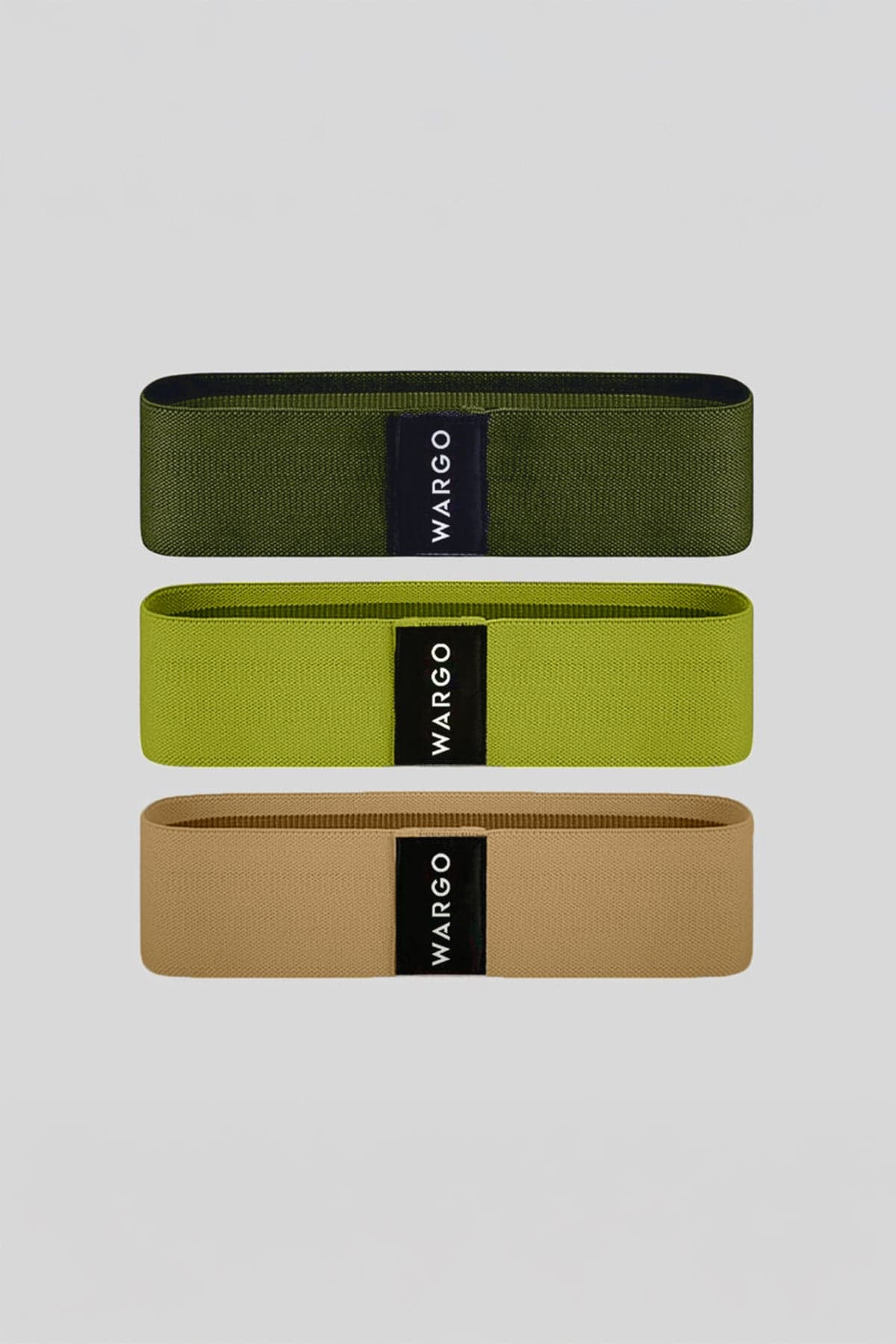 Bandas de resistencia - booty bands - verde militar