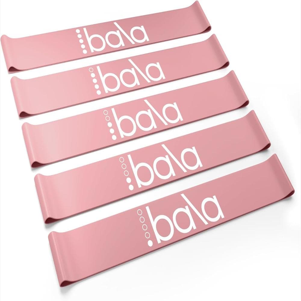 Bands Latex Blush 5 Niveles Resistencia Portátil Para Yoga, Pilates, Fuerza Y Rehabilitación